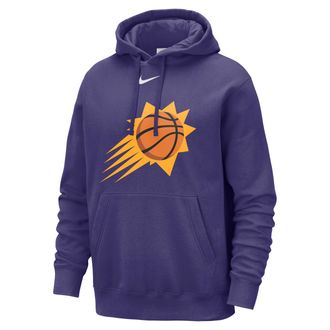 Nike Phoenix Suns Club Nike Mens NBA Pullover Hoodie in Purple | HM9894-566