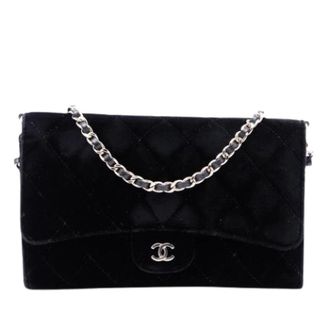 Chanel Pre-owned Wallet on Chain - Dames - Pre-owned - Zwart - Maat: ONE Size Leer