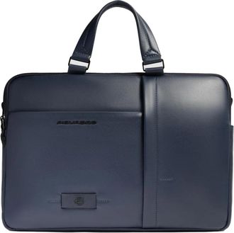 Piquadro W137 Aktetas - Heren - Laptoptassen - Blauw - ONE Size - Katoen - Tassen