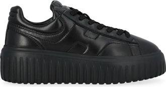 Hogan H-Stripes Sneaker - Dames - Sneakers - Zwart - 37 1/2 EU - Leer - Schoenen