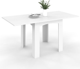 IDMarket Tavolo Da Pranzo Allungabile Dona 4-8 Persone Bianco 80-160 Cm