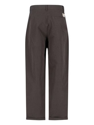 RANRA Mens Trousers Brown Cotton