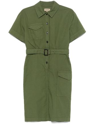 Woolrich Womens Belted Waist Shirt Dress