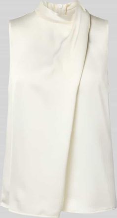 HUGO BOSS Regular Fit Blusentop in Wickel-Look Modell CHELINA-1 in Offwhite, Gr&ouml;&szlig;e 34