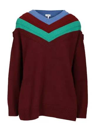 Loewe Wool Sweater Knitwear Multicolor-Donna