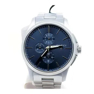 Gucci Pre-owned Watches, male, Blue, Size: ONE SIZE Pre-owned G-Timeless Quartz Watch Ya126273