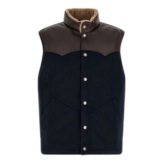 Brunello Cucinelli Wool Padded Gilet - male - Brunello Cucinelli - Waistcoats - Blue - XL - Jackets