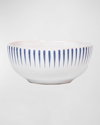 Juliska Sitio Stripe Delft Blue Cereal/Ice Cream Bowl