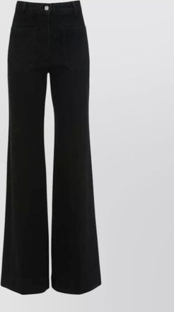 Victoria Beckham denim high-rise wide-leg jeans