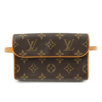 Louis Vuitton Florentine Waist Monogram Canvas Brown Canvas Handbag (Pre-Owned)