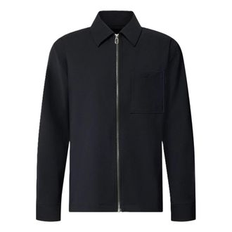 Joop Shirt Jacket - Heren - Zomerjassen - Blauw - L - Wol - Jassen