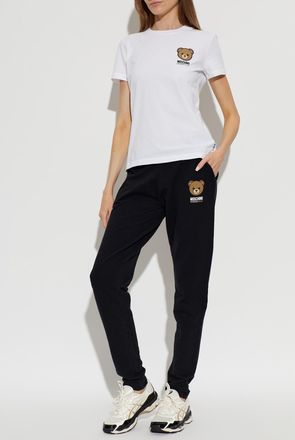 Moschino T-shirt From The Active Line, Womens, White