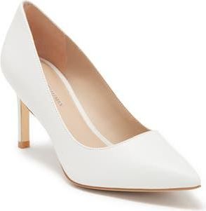Stuart Weitzman Leigh 75 Pointed Toe Pump in White. at Nordstrom Rack, Size 7.5