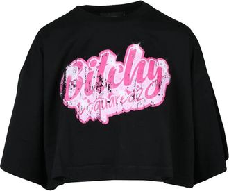 Dsquared2 Cropped Black T-Shirt