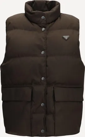 Prada Piumino Gilet in Re-Nylon Woman 40