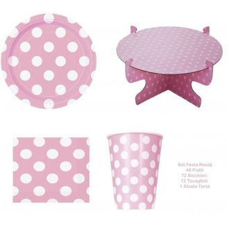Trade Shop Trade Shop - Kit 72 Servilletas De Papel 72 Gafas 48 Platos 1 Pastel Superior Y Desechable Levantado