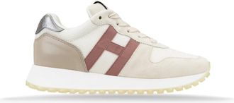 Hogan Sneakers, female, White, 2 UK, Lace-Up Womens Suede Trainers