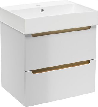 Puma Mueble De Ba&ntilde;o Con Lavabo Stilla 60x60x45 Cm, Blanco (stillad06056u2) - Naturel