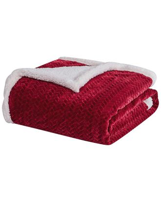 Luxury Home Braided Reversible Sherpa Throw Blanket