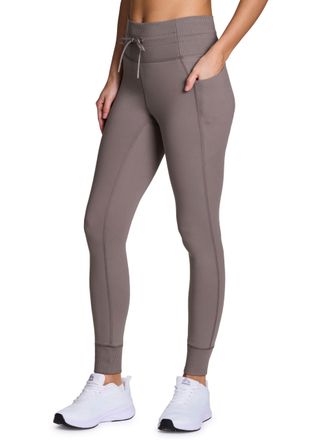 Avalanche Womens Drawstring Waist Gym Hiking Legging Fitted Jogger with Pockets, Driftwood, M