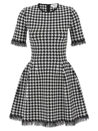 Alexander McQueen Womens Houndstooth Dress