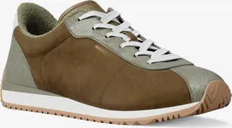 Michael Kors Rhodes Color-Block Suede Trainer