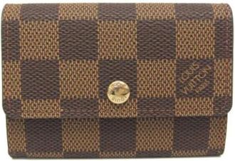 Louis Vuitton Pre-owned Canvas Portemonnee - unisex - Vintage Accessoires - Bruin - ONE Size - Vintage