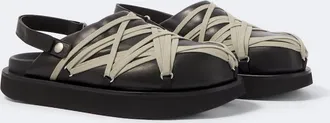 Rick Owens Megalace leather mules