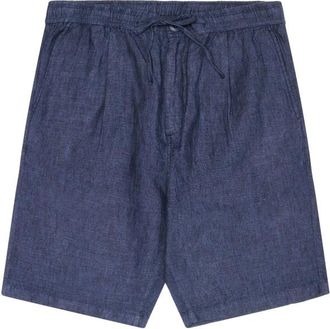 Knowledge Cotton Apparel Fig Loose Linen Shorts Shorts f&uuml;r Herren | blau