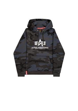 Alpha Industries Hoodie ALPHA INDUSTRIES Basic Hoodie BL Camo, Herren, Gr. S, schwarz (schwarz camo), Obermaterial: 80% Baumwolle, 20% Polyester, regular fit, Sweatshi