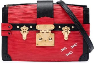 Louis Vuitton Pre-owned Trunk Clutch - Dames - Vintage Schoudertas - Rood - ONE Size - Leer - Vintage
