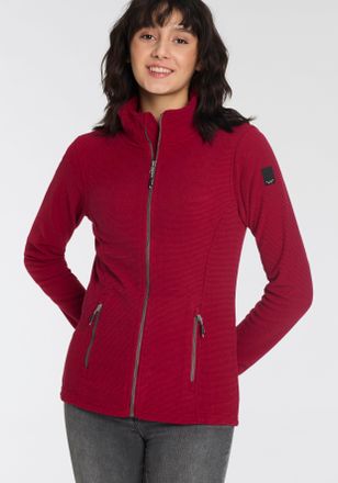 Killtec Fleecejacke KILLTEC, Damen, Gr. 36, rot, Obermaterial: 100% Polyester, Jacken Fleecejacke, aus strukturiertem Material