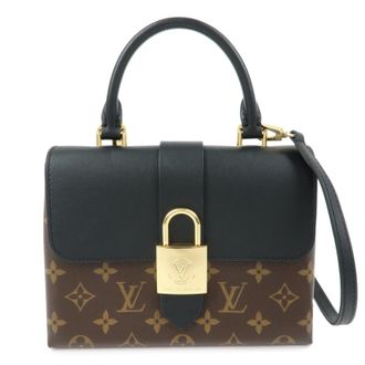 Louis Vuitton Locky Monogram Canvas With Leather Brown Canvas Handbag (Pre-Owned)