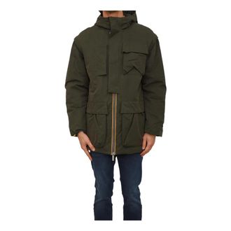 K-Way Otto Cotton Feel Parka - Heren - Parka Jassen - Groen - S - Katoen - Jassen