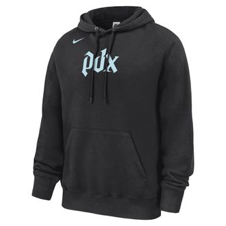 Nike Portland Fire Club Fleece Nike Mens Pullover Hoodie in Black | M31233P10POR26-BLK