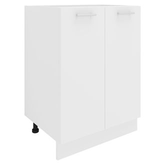 ebuy24 Ebuy24 - Gabinete De Cocina Vcm Dimensiones Aprox. Al. 82 X An. 60 X. T. 46 Cm Gabinete Con Dos Puertas Giratorias Muebles De Cocina - Esilo (blanco)