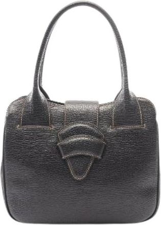 Loewe Pre-owned Barcelona Leren Schoudertas - Dames - Vintage Handtas - Zwart - ONE Size - Leer - Vintage