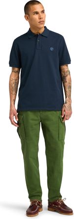 Timberland Mens Millers River Pique Polo T-Shirt - Short Sleeved (Dark Sapphire.) M