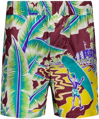 Valentino Garavani Levendige Surf Rider Zwemshorts - Heren - Strandmode - Veelkleurig - M - Badmode