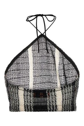 Missoni Womens Embroidered Mesh Top Bainconero Maglie Sweater