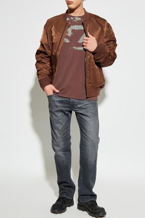 Diesel T-shirt T-BOXT-N14, Mens, Brown