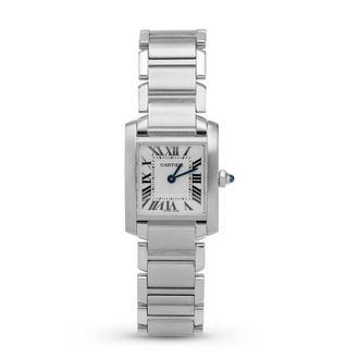 Cartier Pre-owned Cartier Tank Franaise Quartz White Dial Ladies Watch 2384