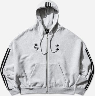 adidas Men s Willy Chavarria Full Zip Hoodie Light Grey