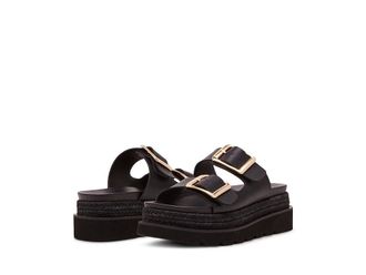 Madden Girl Mythical Womens 1-2 inch heel Shoes Black Fabric : 9.5 M