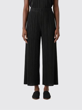 Pleats Please Issey Miyake Pantaloni cropped Pleats Please Issey Miyake in cr&ecirc;pe pliss&egrave;