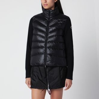 Moncler Giacca imbottita nera in poliestere