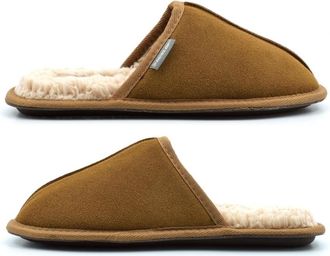 Generic Mens Real Suede Slippers Mens Mule Slippers Size 6 Boys Slipper Size 6 Mules Slip On Slipper Mule Mules Real Suede Upper Memory Foam Slip On Thermal F