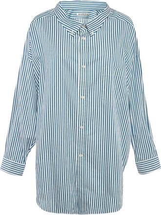 Balenciaga Camicia a righe in cotone - Blu