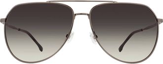 HUGO BOSS Brown Shaded Pilot Mens Sunglasses BOSS 1447/S 0KJ1 61