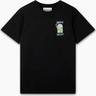 Casablanca Mens Casablanca Le Jeu Colore T Shirt Black - Size: 42